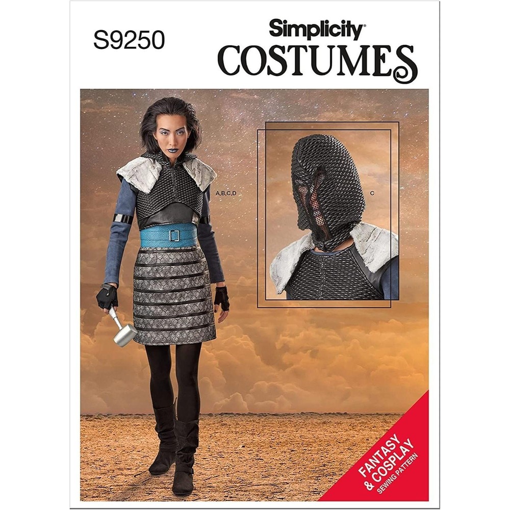Simplicity Sewing Pattern 9250‎ 11006 Space Warrior Fantasy Costume Size 14-22